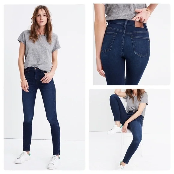 New Madewell 10” High Rise Skinny Jeans - Picture 1 of 7